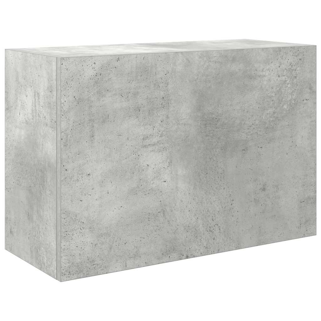 vidaXL Bathroom Wall Cabinet Concrete Grey 60x25x40 cm Engineered Wood 2