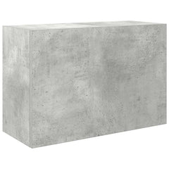 vidaXL Bathroom Wall Cabinet Concrete Grey 60x25x40 cm Engineered Wood 2
