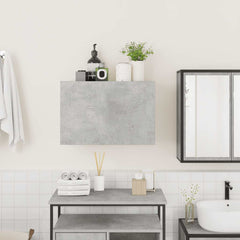 vidaXL Bathroom Wall Cabinet Concrete Grey 60x25x40 cm Engineered Wood 3