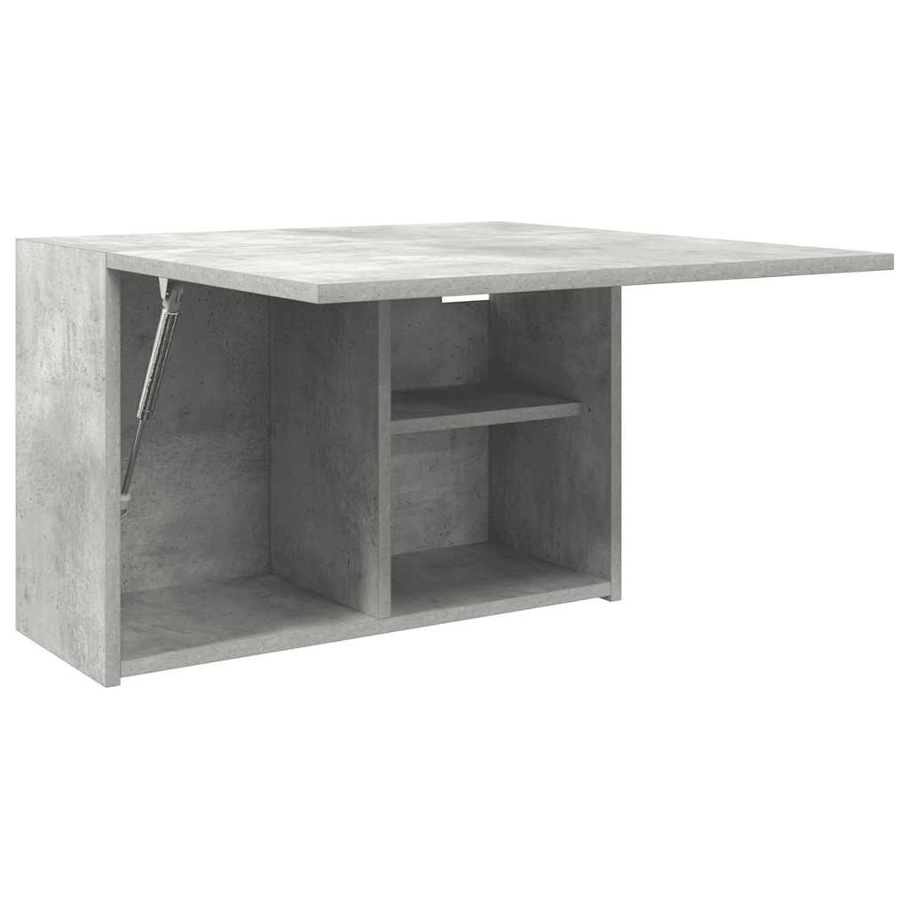 vidaXL Bathroom Wall Cabinet Concrete Grey 60x25x40 cm Engineered Wood 5