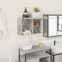 vidaXL Bathroom Wall Cabinet Concrete Grey 60x25x40 cm Engineered Wood 1