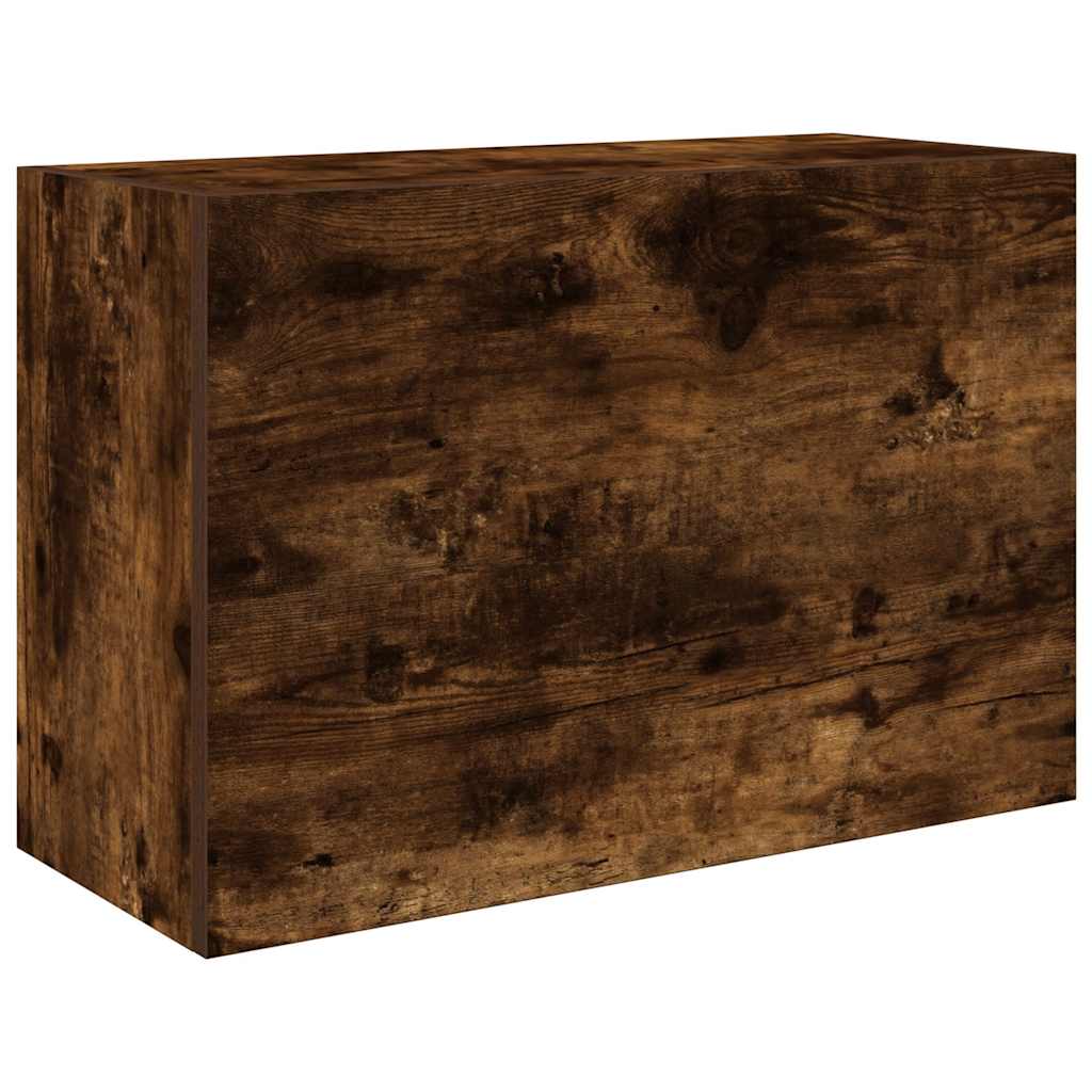 vidaXL Bathroom Wall Cabinet Smoked Oak 60x25x40 cm Engineered Wood 2