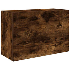 vidaXL Bathroom Wall Cabinet Smoked Oak 60x25x40 cm Engineered Wood 2