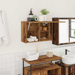 vidaXL Bathroom Wall Cabinet Old Wood 60x25x40 cm Engineered Wood 1