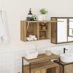 vidaXL Bathroom Wall Cabinet Artisan Oak 60x25x40 cm Engineered Wood 1