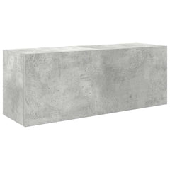 vidaXL Bathroom Wall Cabinet Concrete Grey 80x25x30 cm Engineered Wood 2