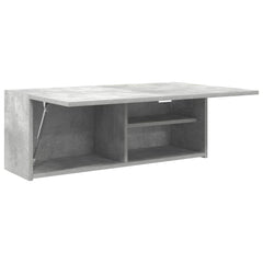 vidaXL Bathroom Wall Cabinet Concrete Grey 80x25x30 cm Engineered Wood 5