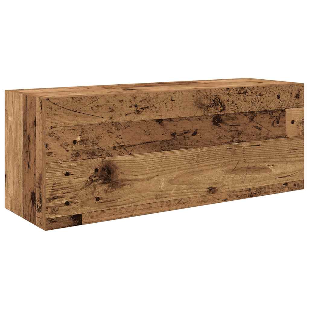 vidaXL Bathroom Wall Cabinet Old Wood 80x25x30 cm Engineered Wood 2
