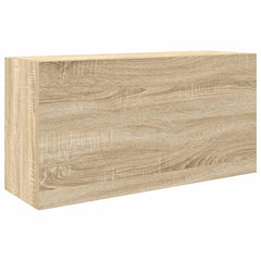 vidaXL Bathroom Wall Cabinet Sonoma Oak 80x25x40 cm Engineered Wood 2