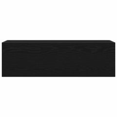 vidaXL Bathroom Wall Cabinet Black 100x25x30 cm Engineered Wood 5