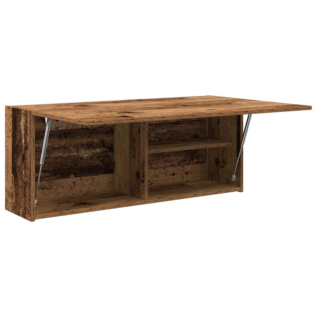 vidaXL Bathroom Wall Cabinet Old Wood 100x25x40 cm Engineered Wood 4