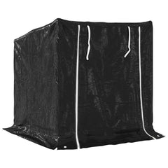 vidaxL Firewood Rack with Rain Cover 101x61x110.5 cm Galvanised Steel 5