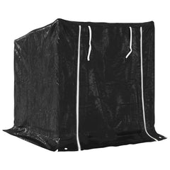vidaxL Firewood Rack with Rain Cover 100.5x80.5x110.5 cm Galvanised Steel 5