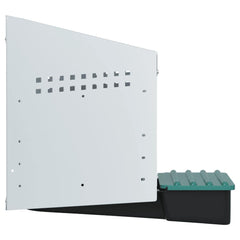 vidaXL Chicken Nesting Box 1 Compartment Wall-Mounted Galvanised Steel 6