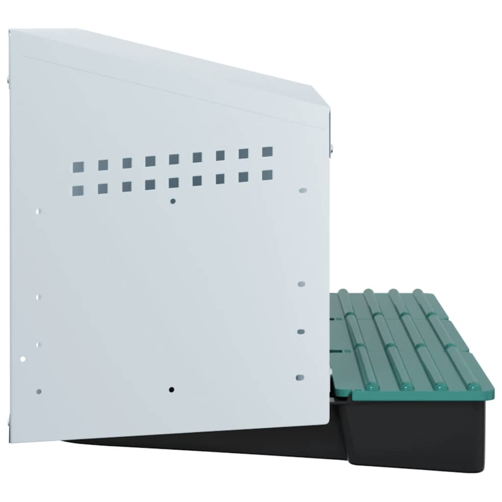 vidaXL Chicken Nesting Box 3 Compartments Wall-Mounted Galvanised Steel 6