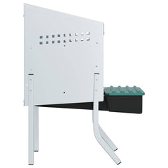 vidaXL Chicken Nesting Box 1 Compartment with Legs Galvanised Steel 6
