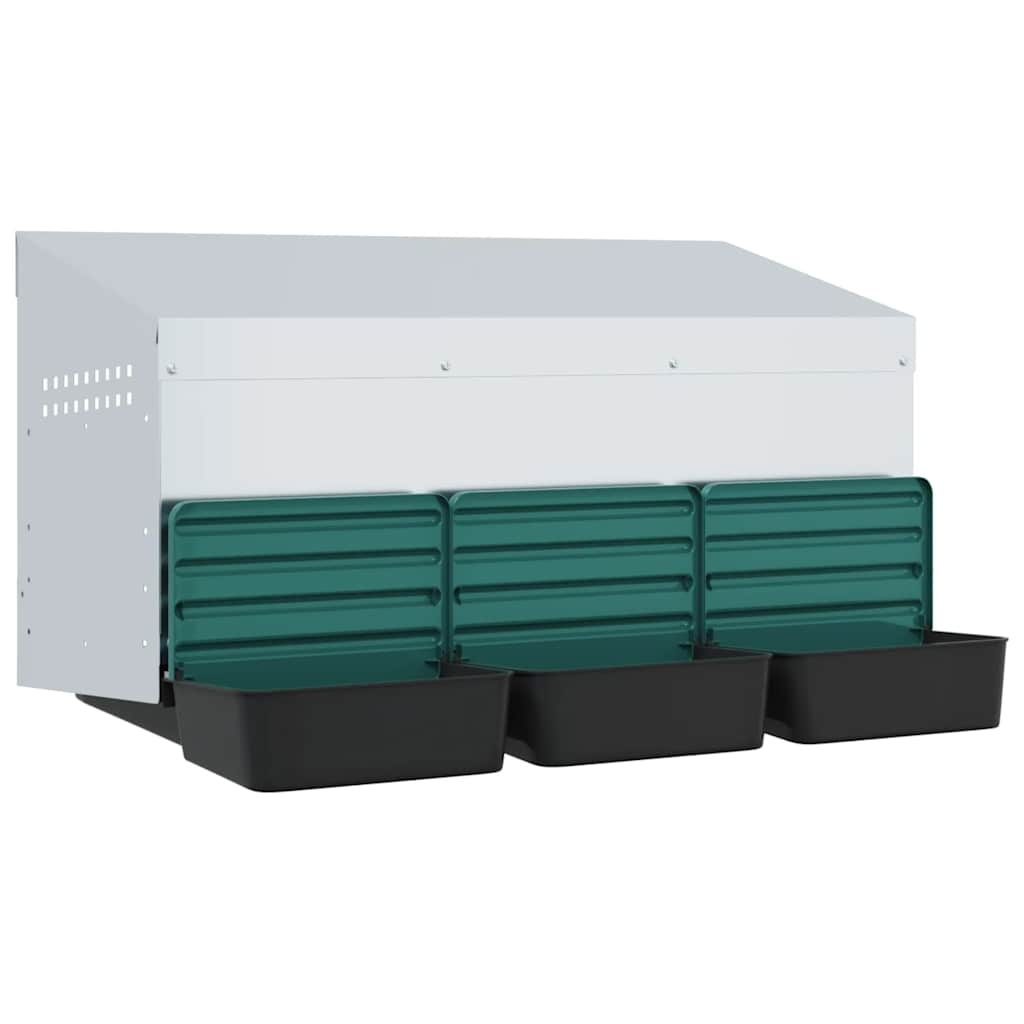 Chicken Nesting Box 2 Compartments Wall-Mounted 79.5 x 50 x 46 cm