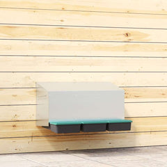 Chicken Nesting Box 2 Compartments Wall-Mounted 79.5 x 50 x 46 cm