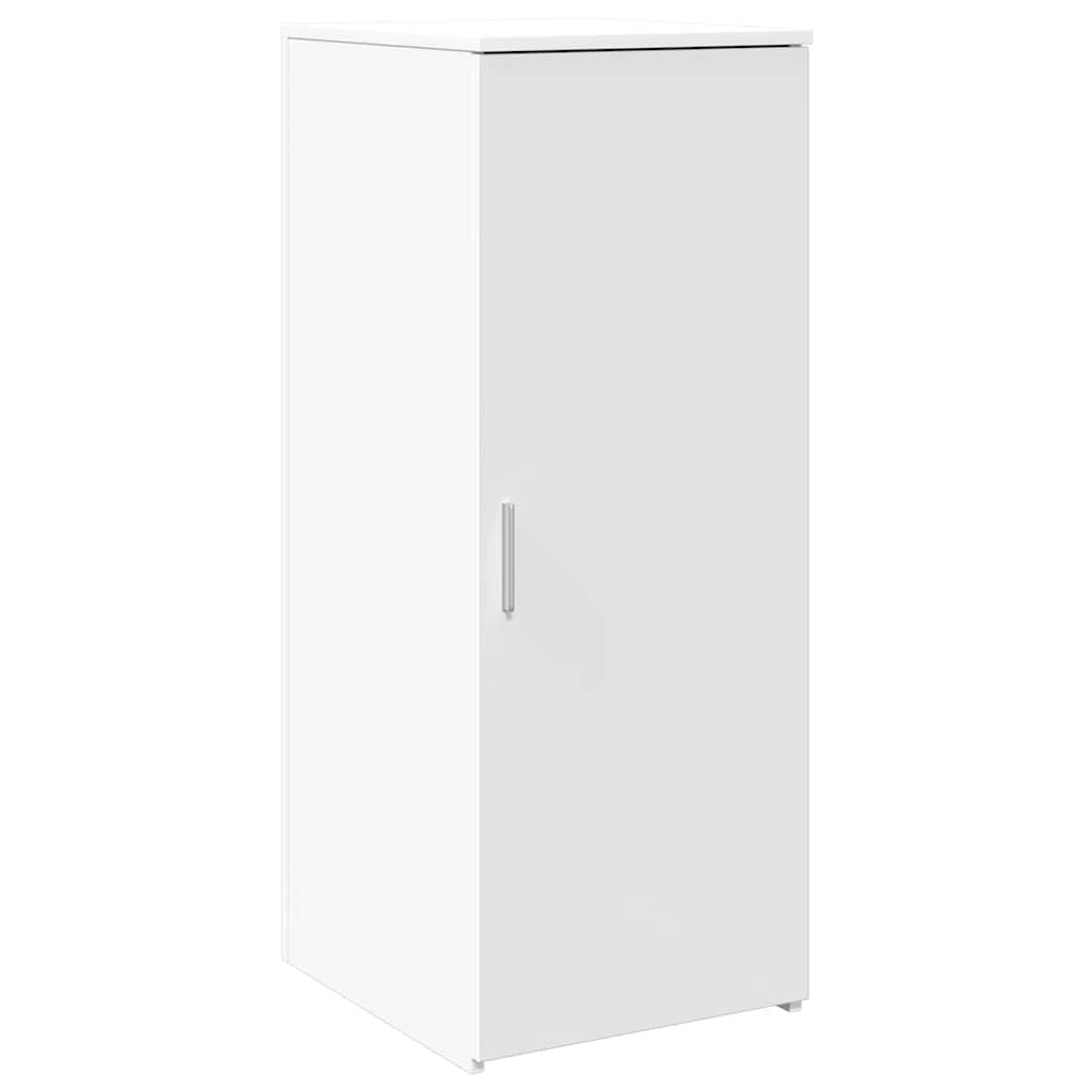 Storage Cabinet White Engineered Wood, image 2