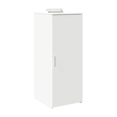 Storage Cabinet White Engineered Wood
