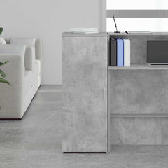 Storage Cabinet Concrete Grey Engineered Wood, image 3