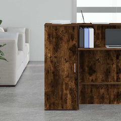 vidaXL Storage Cabinet Smoked Oak 40x45x103.5 cm Engineered Wood 3