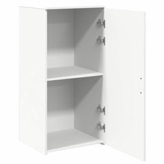 Storage Cabinet White Engineered Wood, image 4