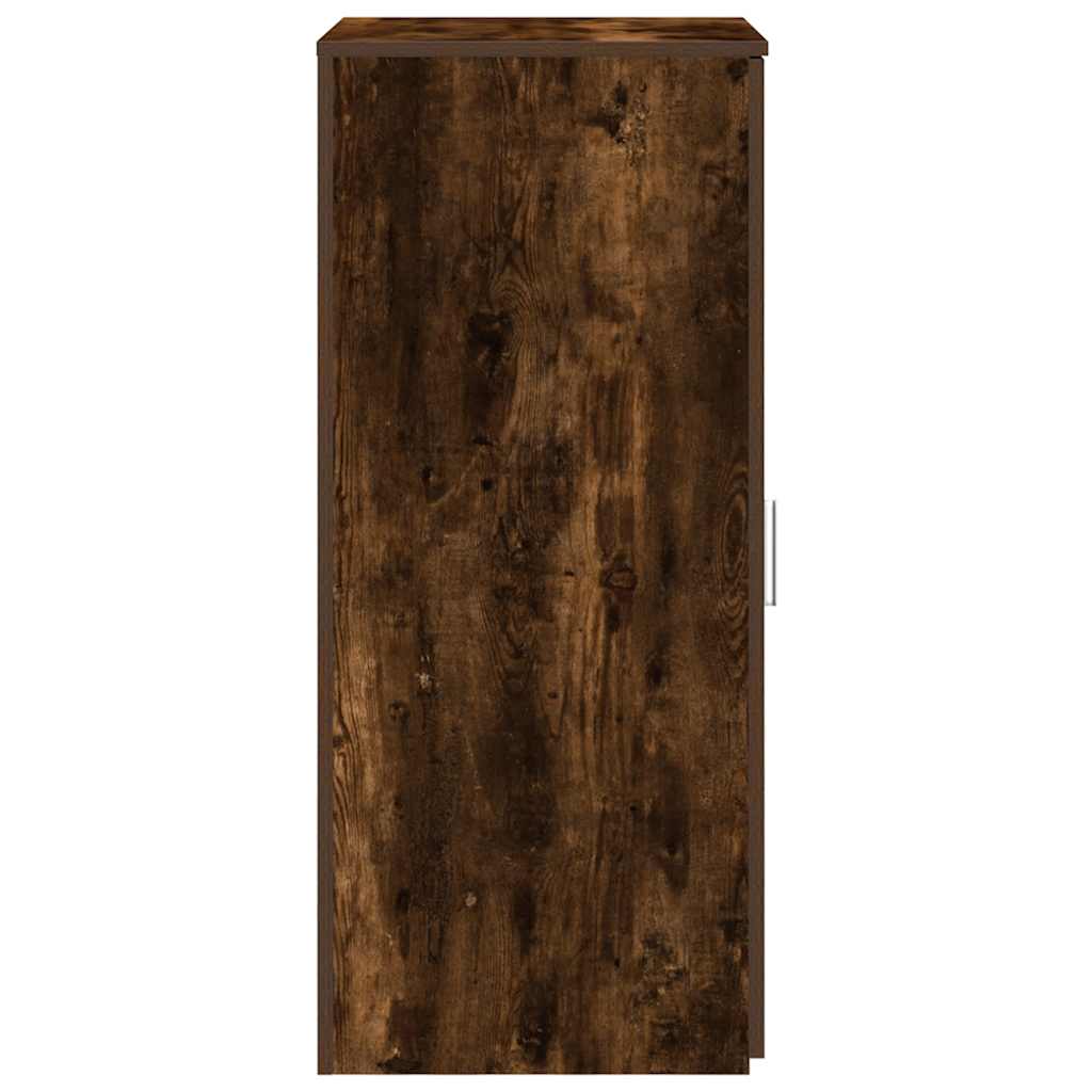 Storage Cabinet Smoked Oak Engineered Wood, image 5