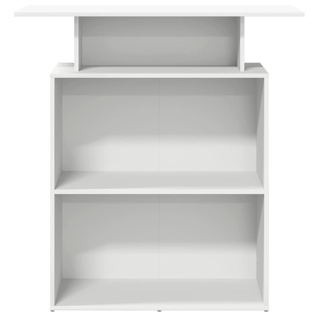 Reception Desk 100x40x104 cm Engineered Wood White