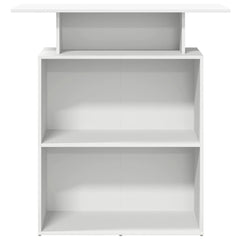 Reception Desk 100x40x104 cm Engineered Wood White