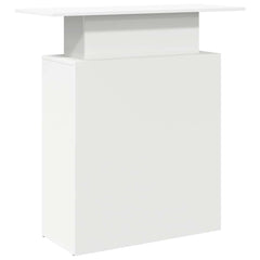 Reception Desk 100x40x104 cm Engineered Wood White