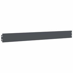 vidaXL Lawn Edging 10 pcs 10 x 103 cm Steel Anthracite 4