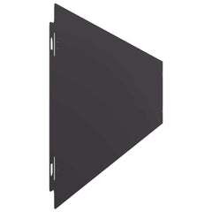 vidaXL Lawn Edging 10 pcs 15 x 103 cm Steel Black 6