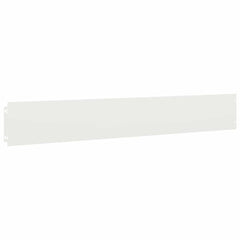 vidaXL Lawn Edging 10 pcs 15 x 103 cm Steel White 4