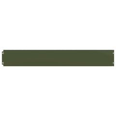 vidaXL Lawn Edging 10 pcs 15 x 103 cm Steel Olive Green 3