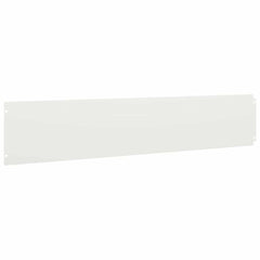 vidaXL Lawn Edging 10 pcs 20 x 103 cm Steel White 5