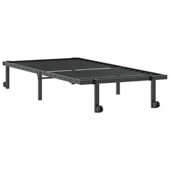 Bed Frame without Mattress Foldable Steel Black 90 cm 200 cm