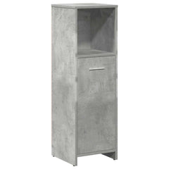 vidaXL 3 Piece Bathroom Furniture Set Concrete Grey Engineered Wood 4