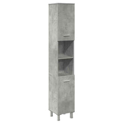 3 Piece Bathroom Furniture Set Engineered Wood Concrete grey