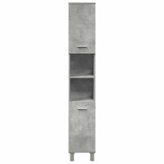 3 Piece Bathroom Furniture Set Engineered Wood Concrete grey