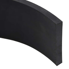 vidaXL Rubber Edge for Snow Plow Black 180x10x1 cm 4