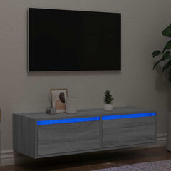 vidaXL TV Cabinet with LED Lights 100X35.5x25 cm
