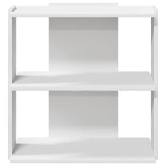 vidaXL Bookcase 3-Tier White 60x30x60 cm Engineered Wood 4