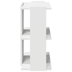 vidaXL Bookcase 3-Tier White 60x30x60 cm Engineered Wood 5