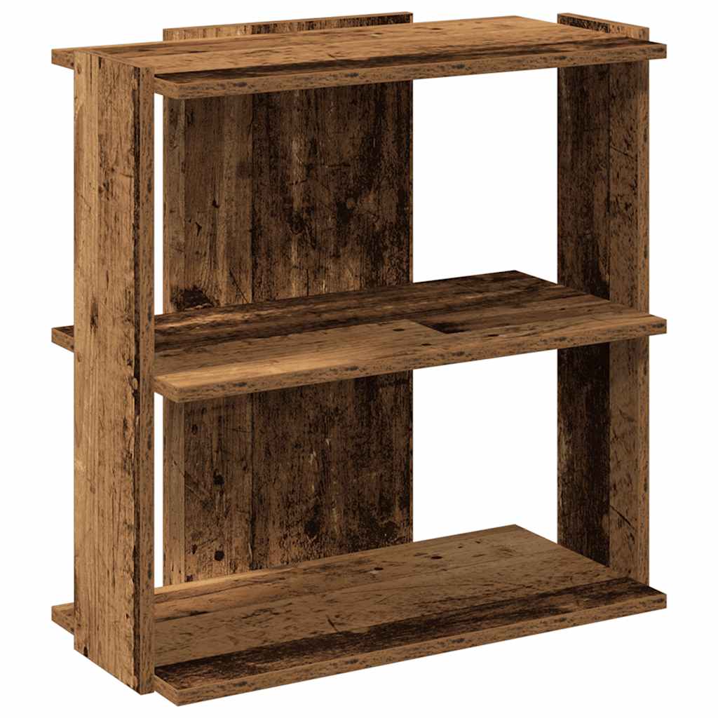 vidaXL Bookcase 3-Tier Old Wood 60x30x60 cm Engineered Wood 2