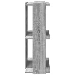 vidaXL Bookcase 3-Tier Grey Sonoma 60x30x80 cm Engineered Wood 5