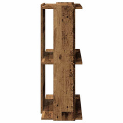 vidaXL Bookcase 3-Tier Old Wood 60x30x80 cm Engineered Wood 5