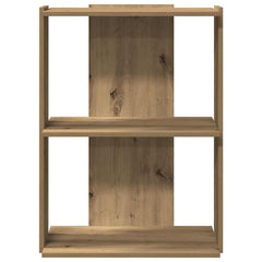 vidaXL Bookcase 3-Tier Artisan Oak 60x30x80 cm Engineered Wood 4