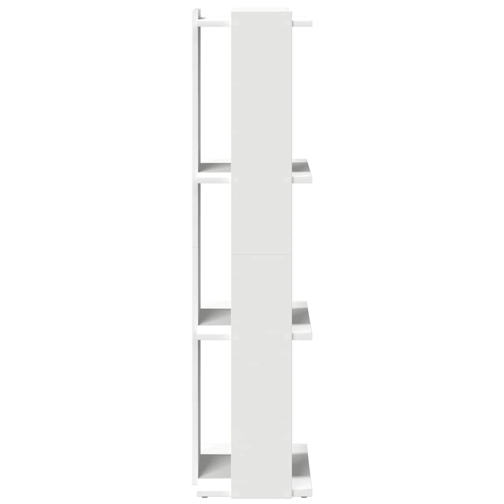 Bookcase 3-Tier Engineered Wood 60 x 30 x 120 cm White