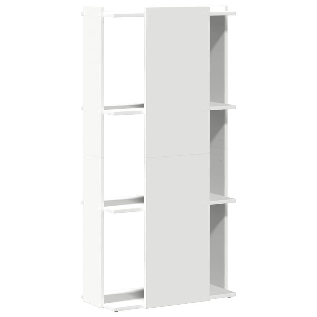 Bookcase 3-Tier Engineered Wood 60 x 30 x 120 cm White